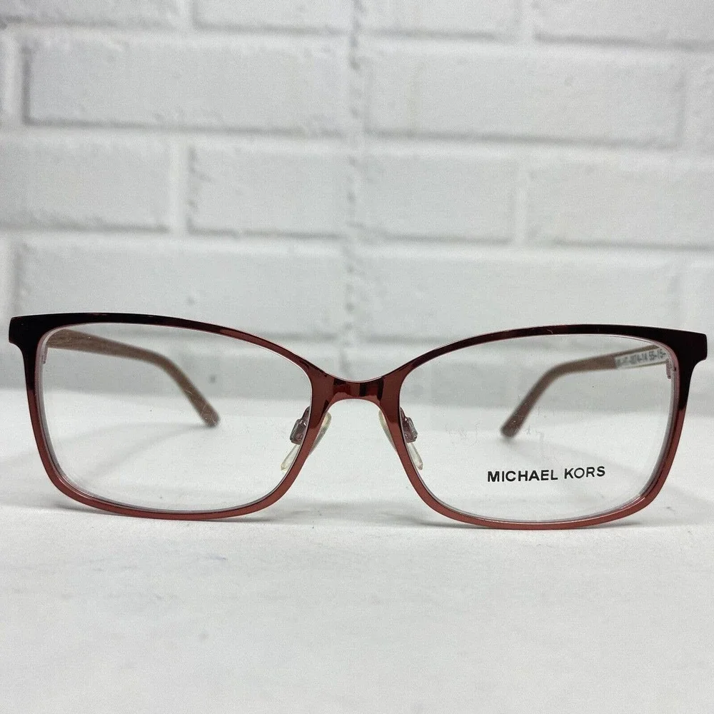 Michael Kors MK-HT-0074-14 Eyeglasses 55-15-140‎ Maroon Metal and Wood H2506